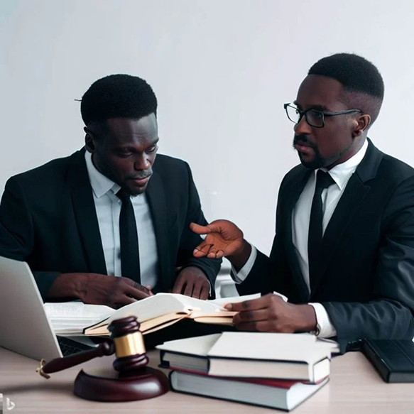 Legal professionals discussing employment law
